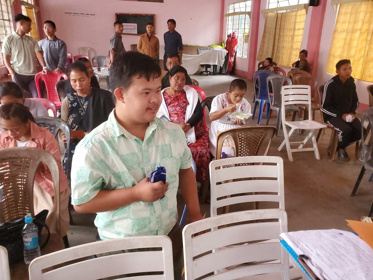 Young man with Down syndrome at our rural outreach camp, West Garo Hills